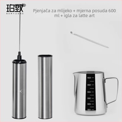 Miješalica za jaja i štapić za miješanje, naparivač mlijeka za kavu, kompaktnu ručnu električnu opremu za latte art, za kućnu upotrebu
