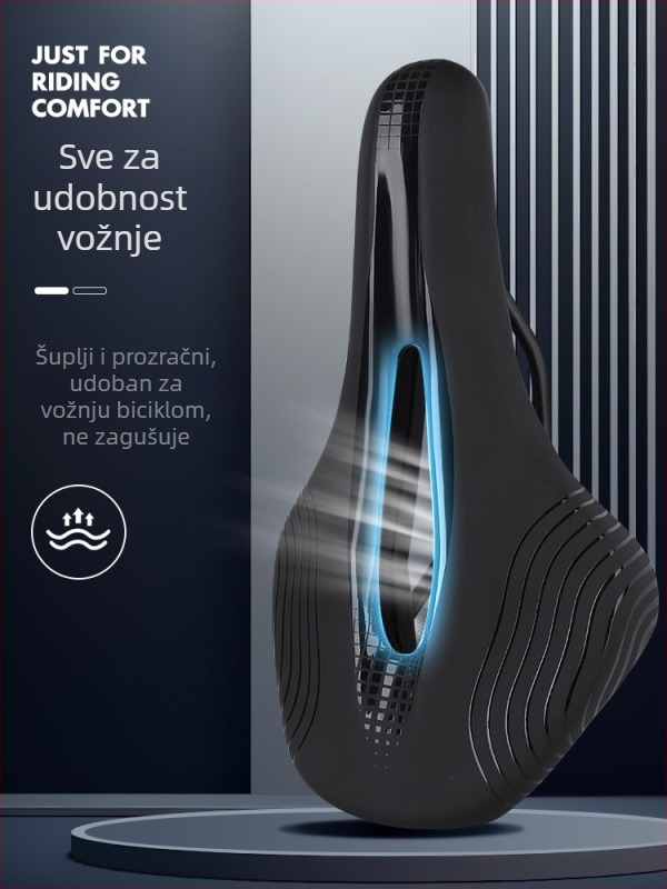 Sjedalo za bicikl Cross Speed KS-F1 – prozračno, konkurentnog dizajna, za cestovne i MTB bicikle, udobno.