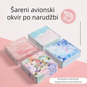 Prilagođene kutije za darove u obliku aviona — lak za nokte, mali dodaci i čarape