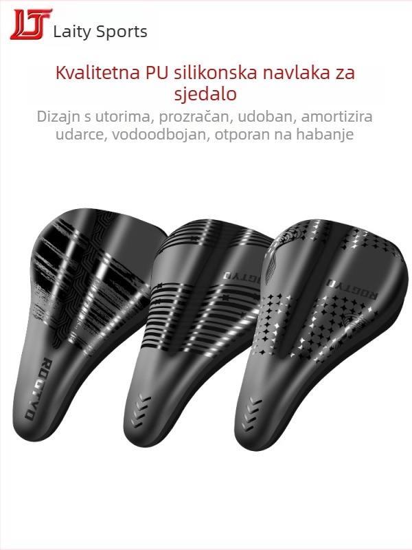 PU ultra mekana navlaka za sjedalo bicikla sa silikonskom jastučićem, debeli jastučić za planinske i cestovne bicikle, univerzalni dodatak za bicikl