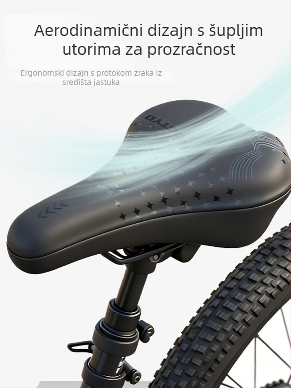 PU ultra mekana navlaka za sjedalo bicikla sa silikonskom jastučićem, debeli jastučić za planinske i cestovne bicikle, univerzalni dodatak za bicikl
