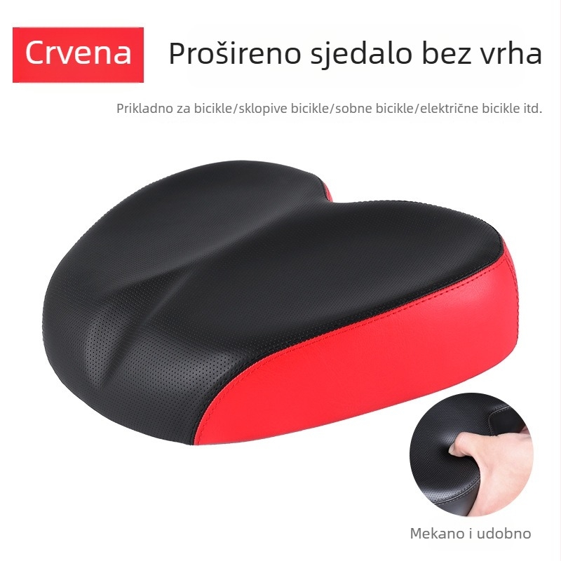Silikonsko sjedalo za bicikl za cestovna i brdska bicikla, vodootporno, ublažava udarce, proširena zaštita od prašine za vožnju na otvorenom