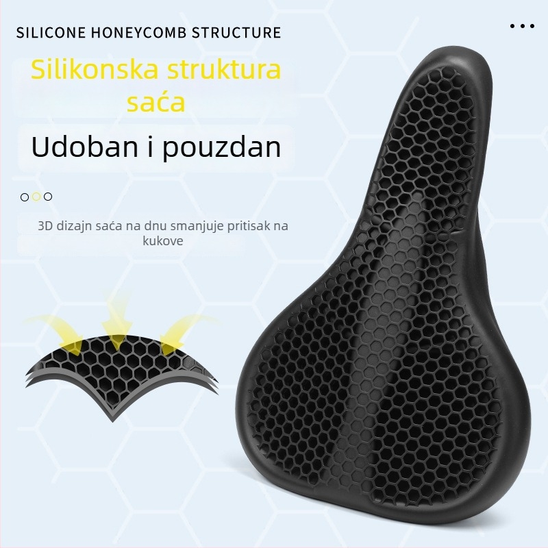 Yafeng silikonska navlaka za sjedalo bicikla — izuzetno mekana jastučić za sjedalo, za cestovni bicikl, model YF-ZDT01