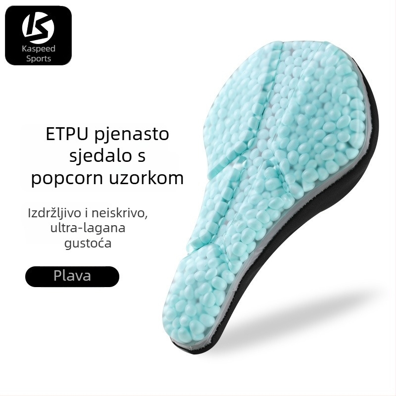 Silikonska navlaka za sjedalo bicikla s teksturom popcorn, vodootporna i otporna na habanje, s amortizerom za brdske i cestovne bicikle