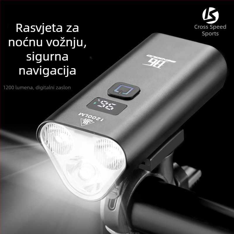 Prednje svjetlo za bicikl 1500 lumena za planinski bicikl