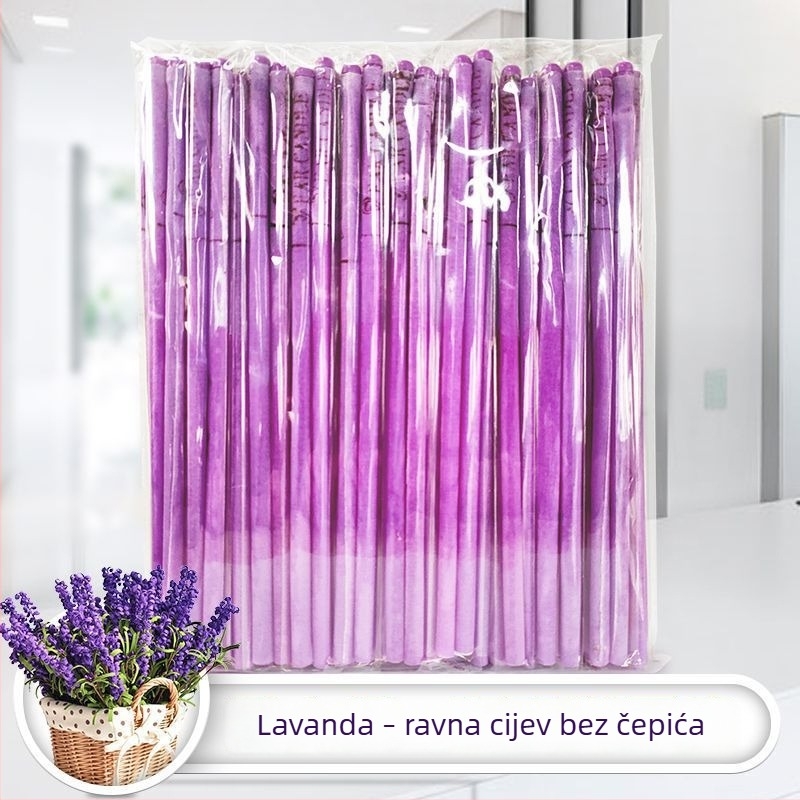 Aromaterapijska svijeća za uši – profesionalna terapija ušiju, debeo vosak, ravni knot, paket od 100 kom.