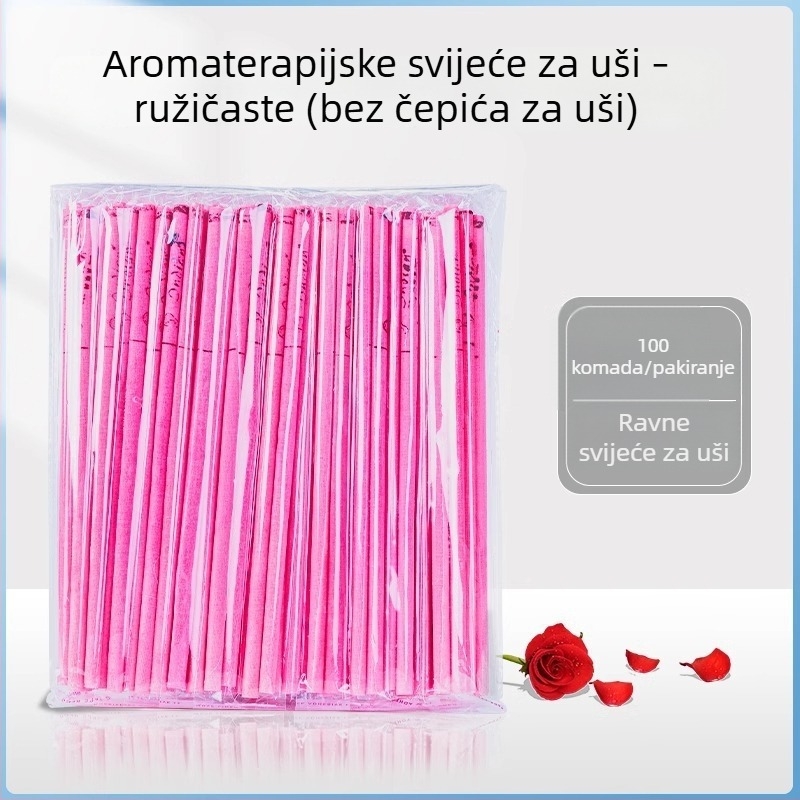 Aromaterapijske ušne svijeće, 100 komada, neapsorbirajuće štapiće za ušni vosak, za kućnu i salonsku upotrebu