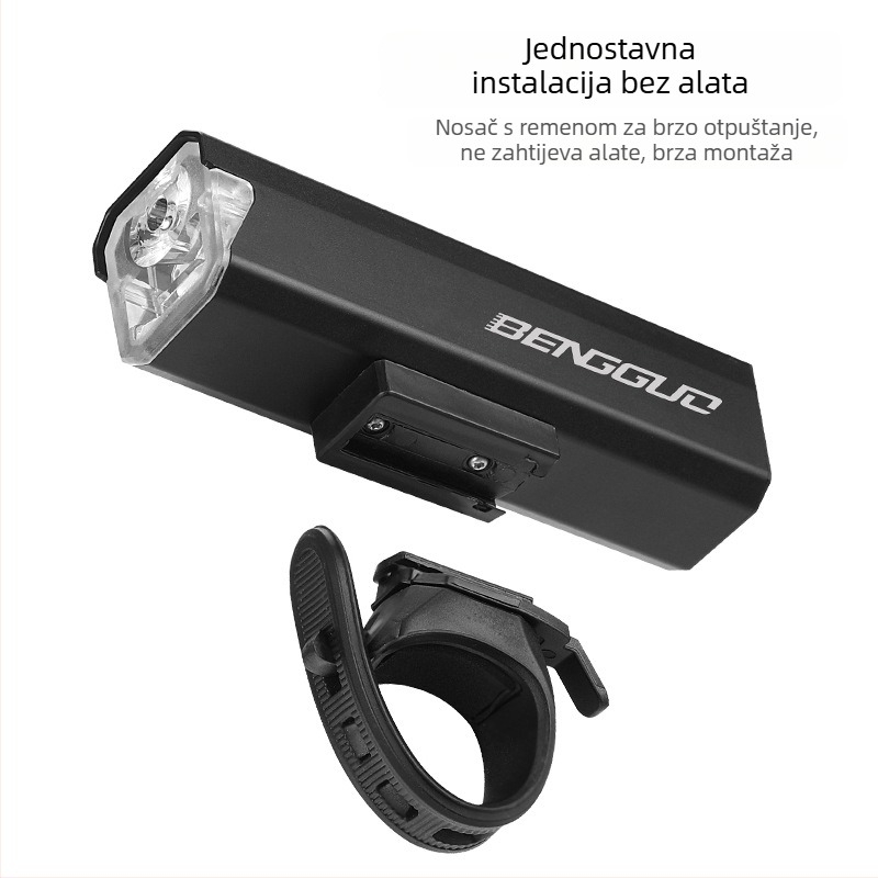 Bunguo set svjetala za bicikl: prednje i stražnje svjetlo s USB visokim sjajem za noćnu vožnju