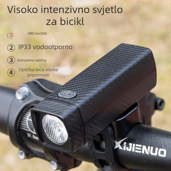 Prednje svjetlo za bicikl za cestovne i MTB, noćno osvjetljenje, kompaktna LED lampa