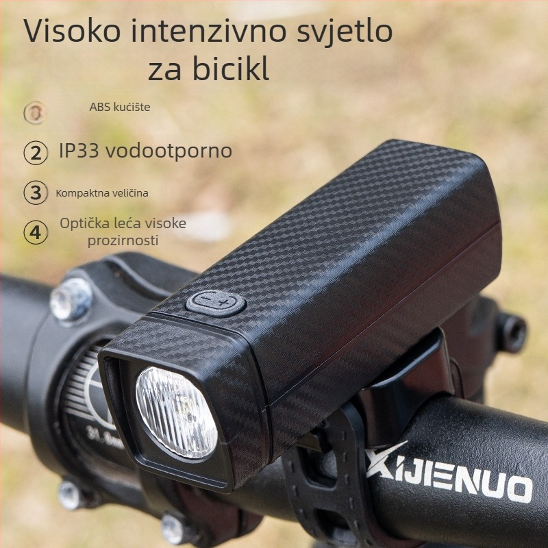 Prednje svjetlo za bicikl za cestovne i MTB, noćno osvjetljenje, kompaktna LED lampa
