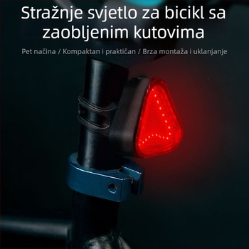 2026 Novi model stražnje svjetiljke za planinski bicikl USB punjiva svjetiljka za bicikl – svjetlo sigurnosnog upozorenja