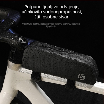Cross-Speed biciklistička torbica za prednji okvir i gornju cijev, vodootporna pohrana, uski dizajn, za planinske i cestovne bicikle, torbica za sjedalo