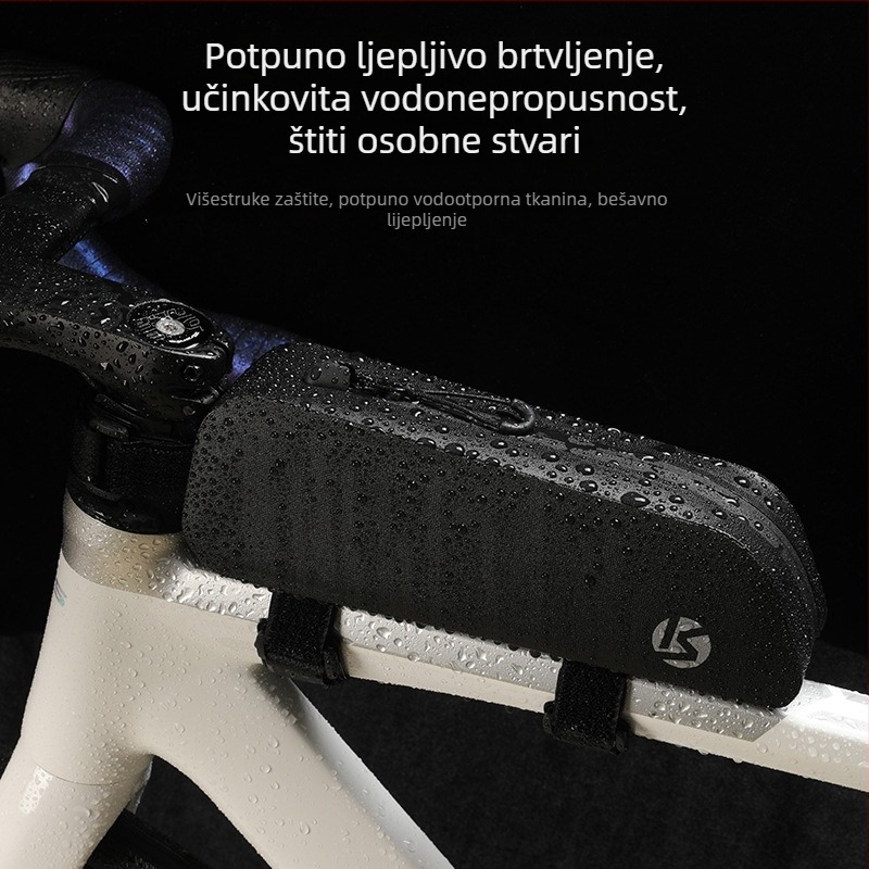 Cross-Speed biciklistička torbica za prednji okvir i gornju cijev, vodootporna pohrana, uski dizajn, za planinske i cestovne bicikle, torbica za sjedalo