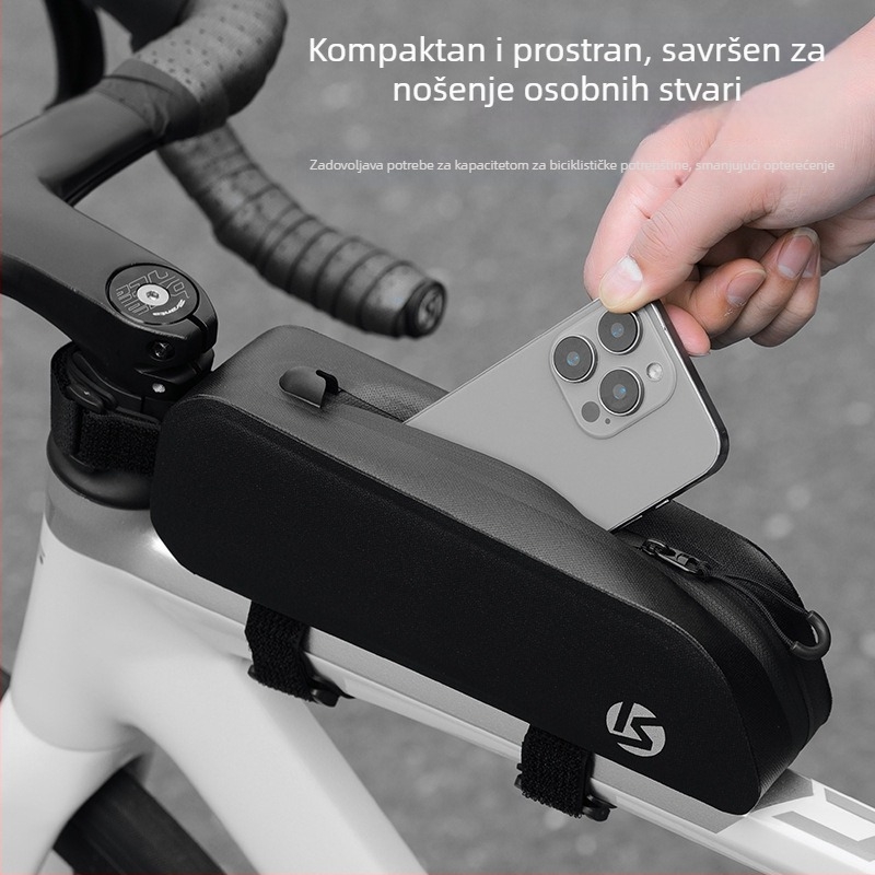 Cross-Speed biciklistička torbica za prednji okvir i gornju cijev, vodootporna pohrana, uski dizajn, za planinske i cestovne bicikle, torbica za sjedalo
