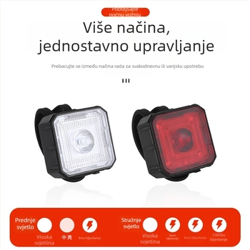 Nova skup svjetala za bicikl sa visokim sjajem, vodootporna prednja i stražnja svjetla, Type-C punjenje