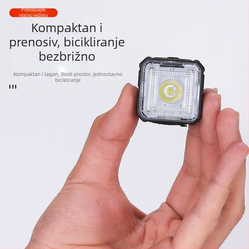 Nova skup svjetala za bicikl sa visokim sjajem, vodootporna prednja i stražnja svjetla, Type-C punjenje