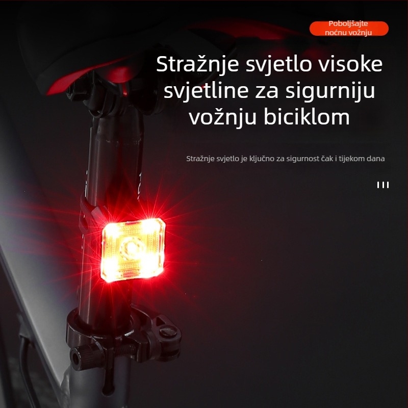 Nova skup svjetala za bicikl sa visokim sjajem, vodootporna prednja i stražnja svjetla, Type-C punjenje