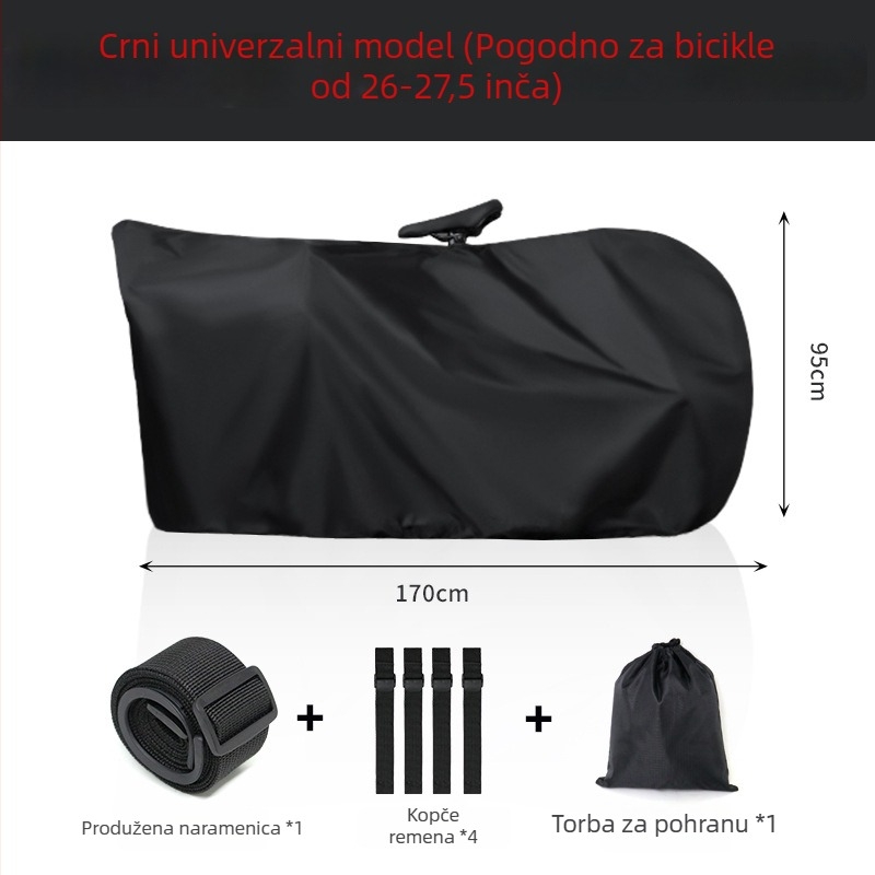 Sklopivi zaštitni omot za bicikl i torba za pohranu, 16-inčni, Oxford tkanina, vodootporna