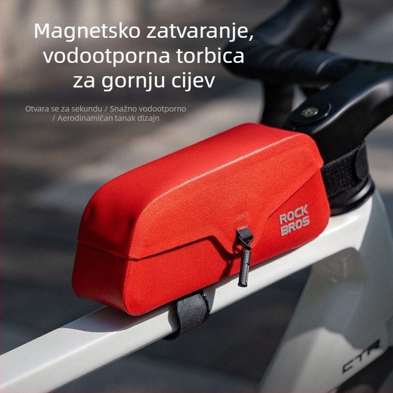 Magnetska vodootporna torba za bicikl za prednju gornju cijev i sjedalo – pogodna za cestovne i planinske bicikle