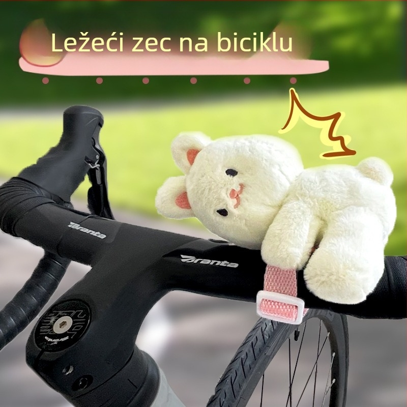 Slatki plišani privjesak za bicikl za djecu – ukras za upravljač planinskog i cestovnog bicikla