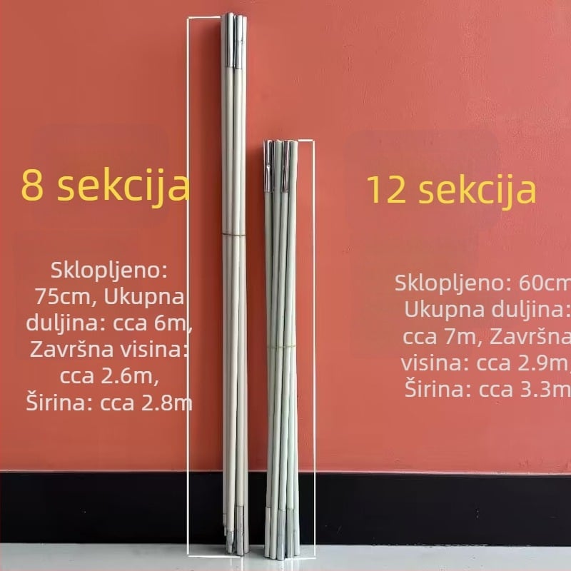 Luk okvir za balone s 8 i 12 segmentnih vlaknastih šipki, vanjska seoska svadbena kulisa, vrhunsko uređenje