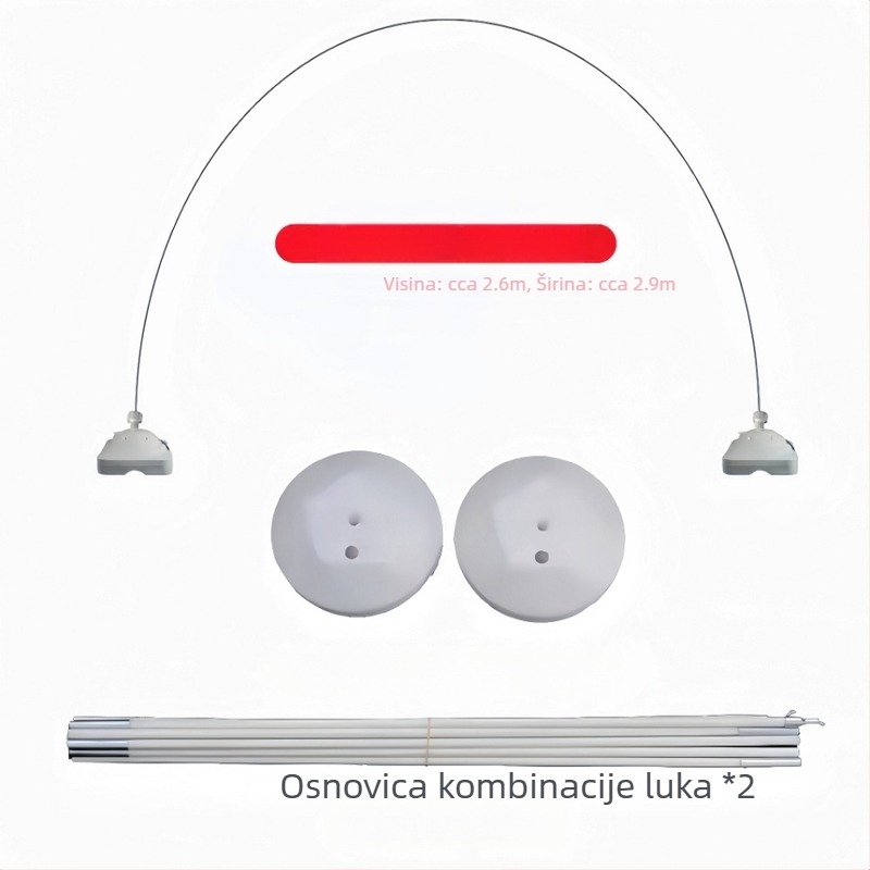 Luk okvir za balone s 8 i 12 segmentnih vlaknastih šipki, vanjska seoska svadbena kulisa, vrhunsko uređenje