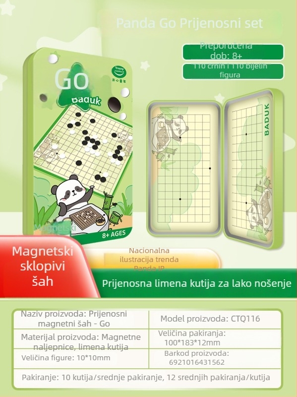 Magnetni obrazovni društveni set za djecu — Flying Chess i Gomoku, prijenosni stolni set za interakciju roditelja i djece