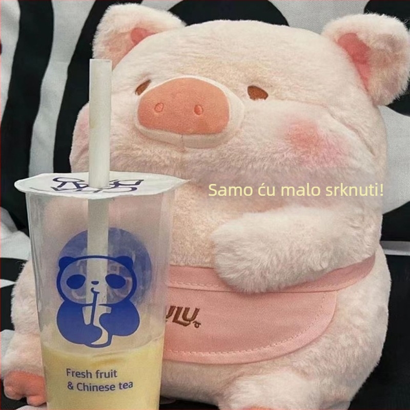 Lulu plišano prase – igračka- lutka, jastuk za krevet, pratilac za san, rođendanski poklon
