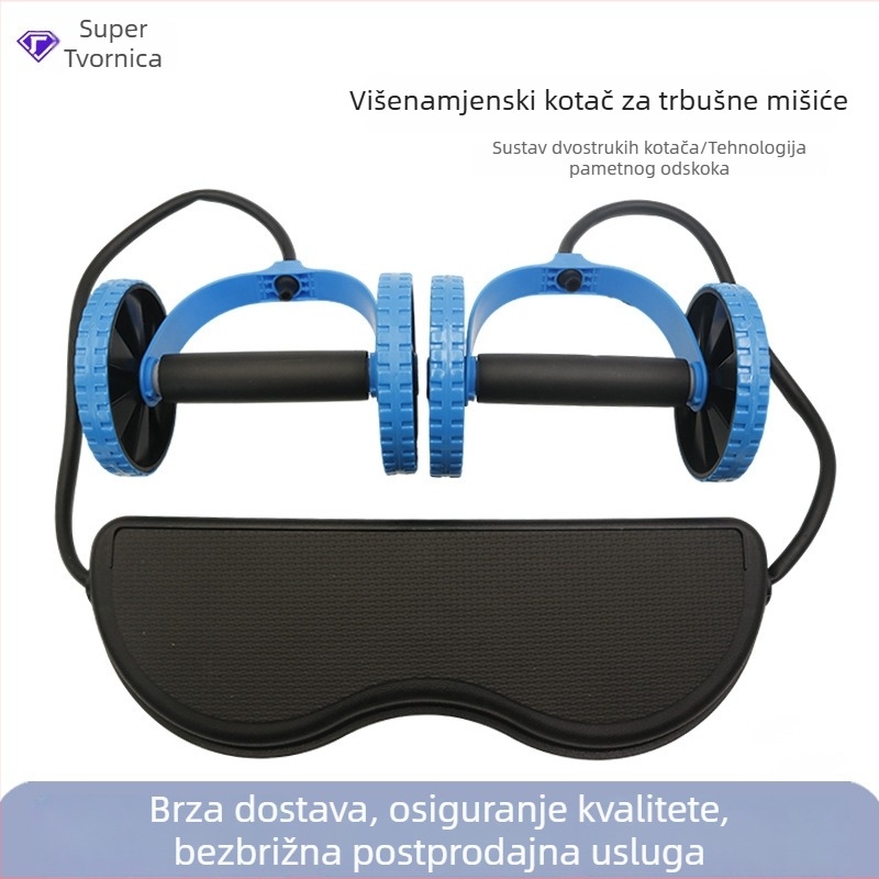 Tiho abdominalni valjak za vježbanje, kućni fitness uređaj za jačanje trbušnih mišića