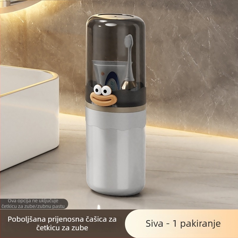 Lagani luksuzni prijenosni set za četkicu za zube i čašu za ispiranje usta, PP kutija za pohranu za dom i putovanja