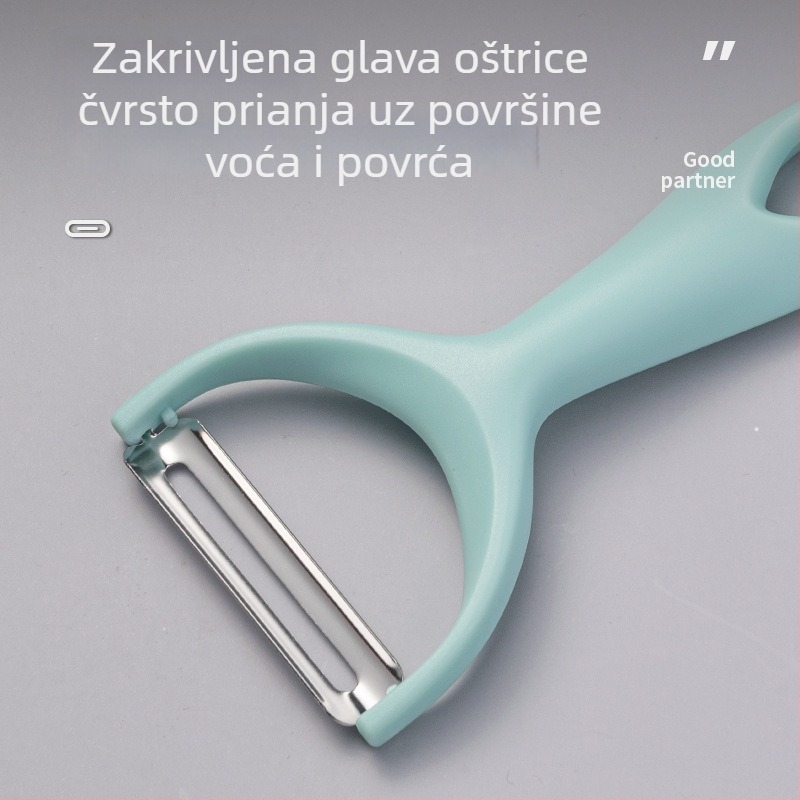 Kuhinjski guljač od nehrđajućeg čelika — multifunkcionalni alat za oguljenje krumpira, voća i dinje