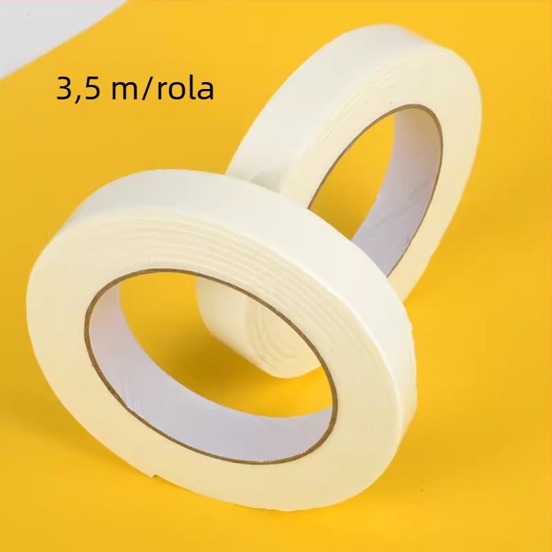 Snažna dvostruka ljepiljiva traka za ručne radove, pamuk baza, rola 10 m, širine 0,5–2,0 cm