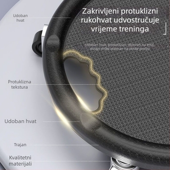 Četverostruki tiši trenažer za trbuh s kliznim diskom