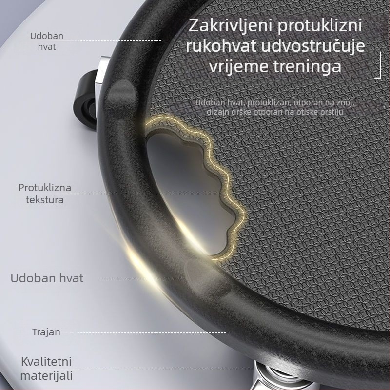 Četverostruki tiši trenažer za trbuh s kliznim diskom