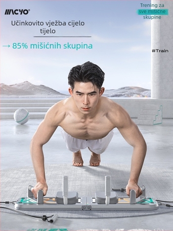Sklopiva višenamjenska ploča za vježbanje trbušnih mišića, sklekove i prsne mišiće, pet u jednom fitness uređaju