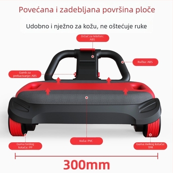 Četverokotačni fitness kolut za trbušne mišiće s automatskim vraćanjem, kućna upotreba, trening trbušnjaka