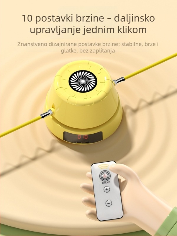 Pametno bežično užad za preskakanje s automatskim elektroničkim brojanjem i daljinskim upravljačem, za odrasle i djecu