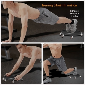 Kugla za trbušne mišiće s kliznim diskom – tiha fitness oprema za dom i ured