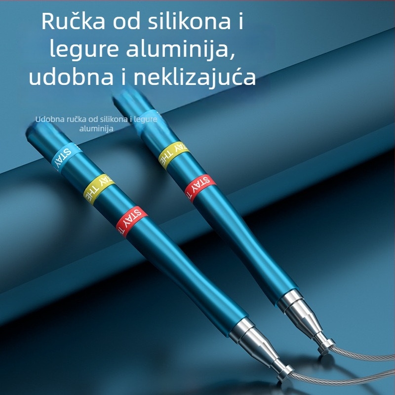 Prilagodljivo užad za preskakanje od čelične žice sa dvostrukim ležajevima, mehanizam automatskog zaključavanja, duljina 3 m, za fitness odraslih i sagorijevanje masnoće