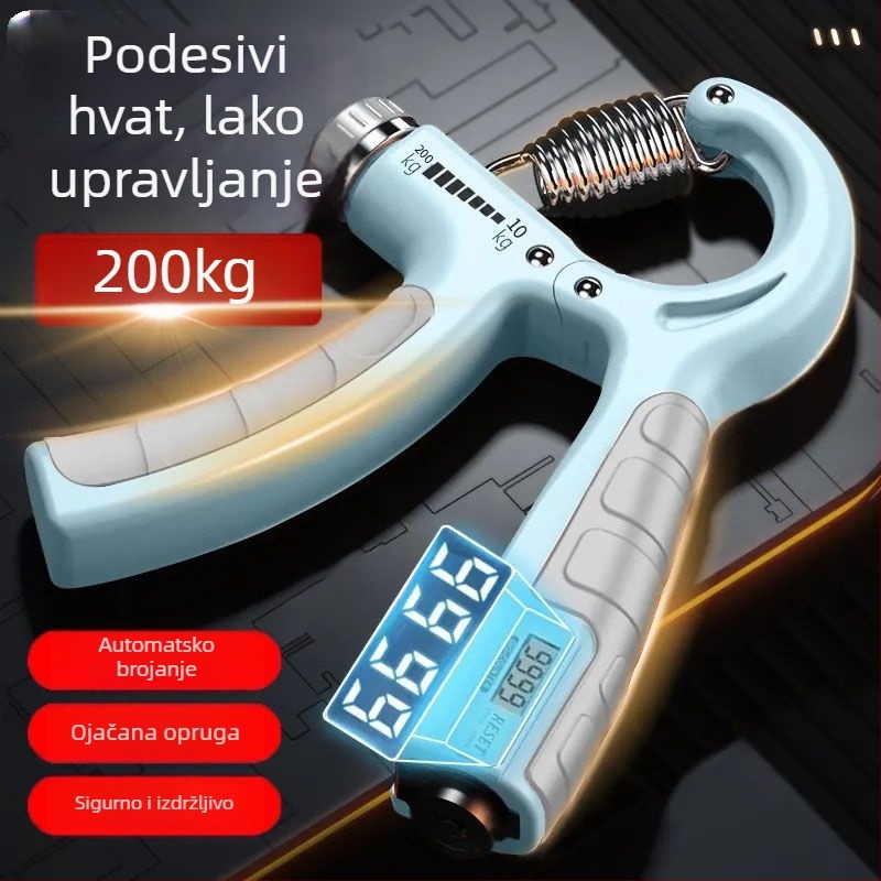 Uređaj za stisak s otporom od 200 kg – specijalizirana fitness oprema za jačanje snage ruke, mišića podlaktice i rehabilitaciju prstiju