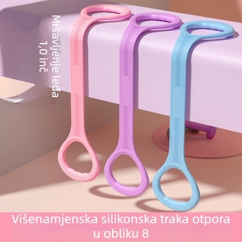 Silikonska elastična traka s oblikom osmerokuta za jogu, otvaranje ramena i istezanje leđa
