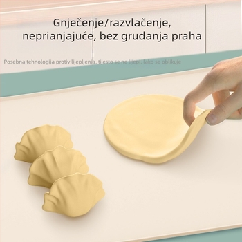 Silikonska podloga za mijesanje, hrana sigurna, velika, s mogućnošću prilagođenog logotipa, debela i podignuta, za kuhinju, pečenje i rad s tijestom.