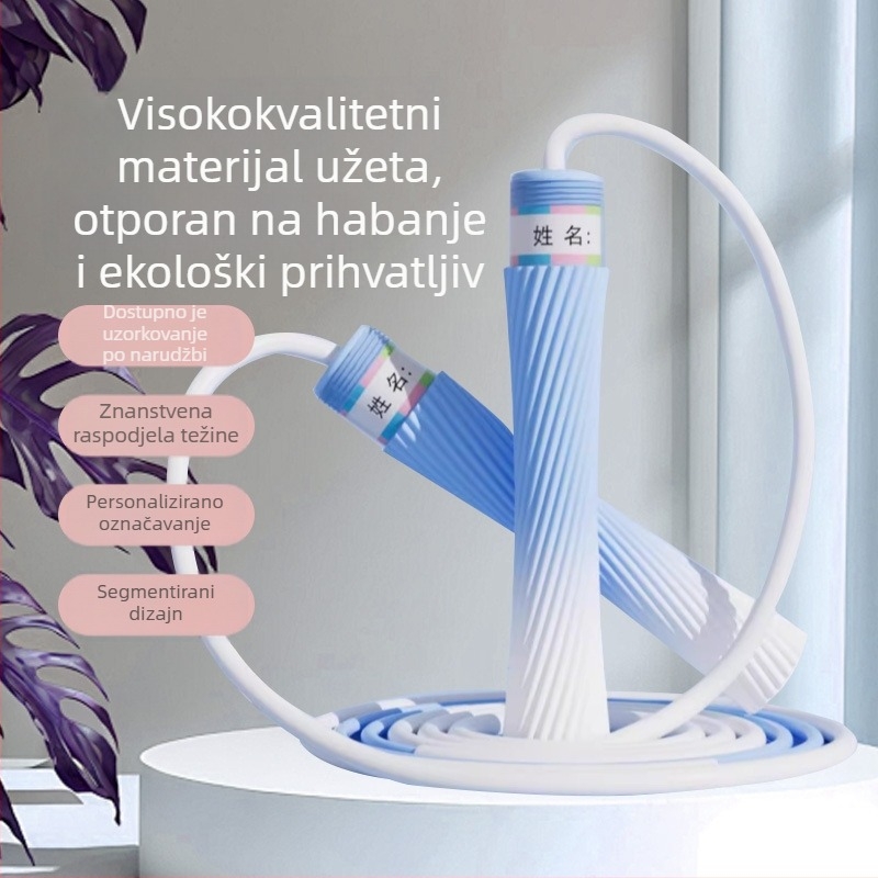 Nova vrsta užeta za preskakanje za osnovnoškolce i srednjoškolce, lagana, segmentirana i s mogućnošću potpisa, treninzi za ispite