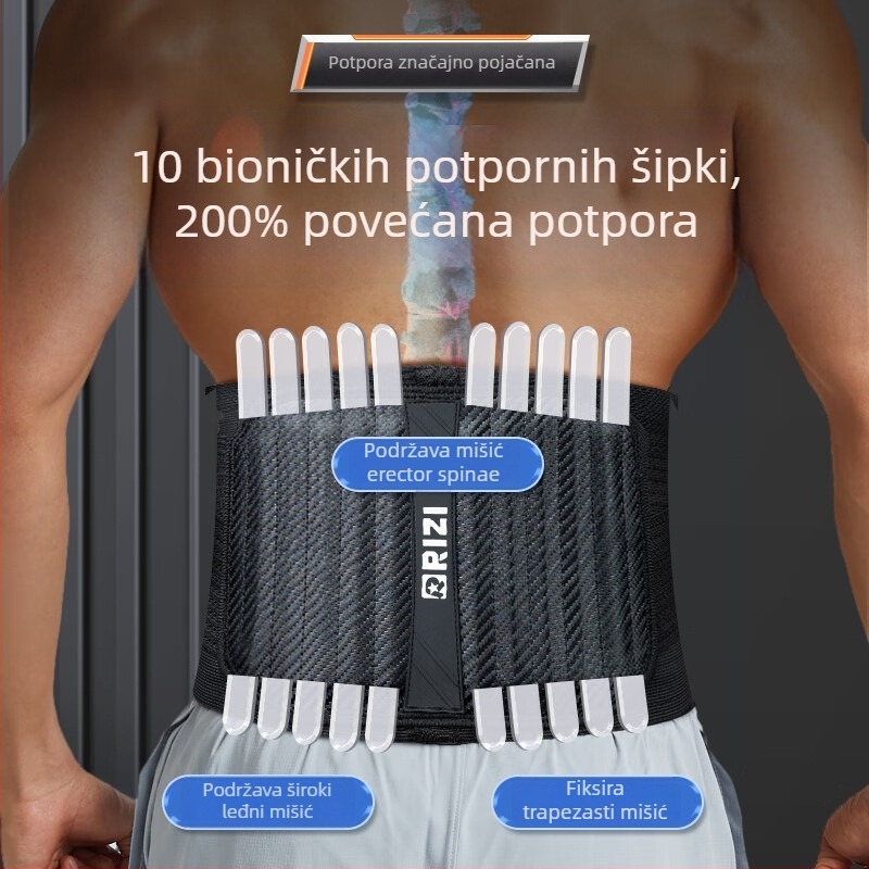Muški pojas za podršku struka – fitness i dizanje utega