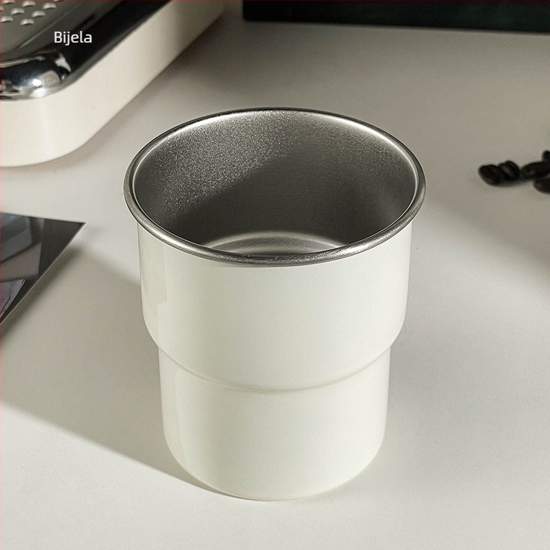 Šalica za kavu od 304 nehrđajućeg čelika – elegantan butik stil, za espresso, ledeni americano i latte