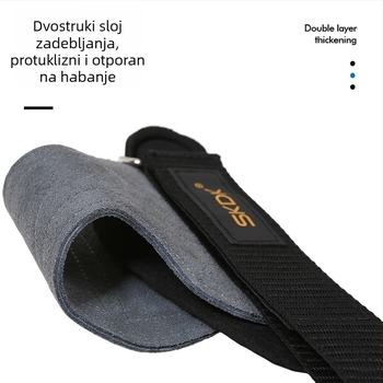 Kožni pojas za pomoć pri dizanju (deadlift) i zgibovima, zaštita dlanova, protuklizne zaštitne rukavice za fitness šipku
