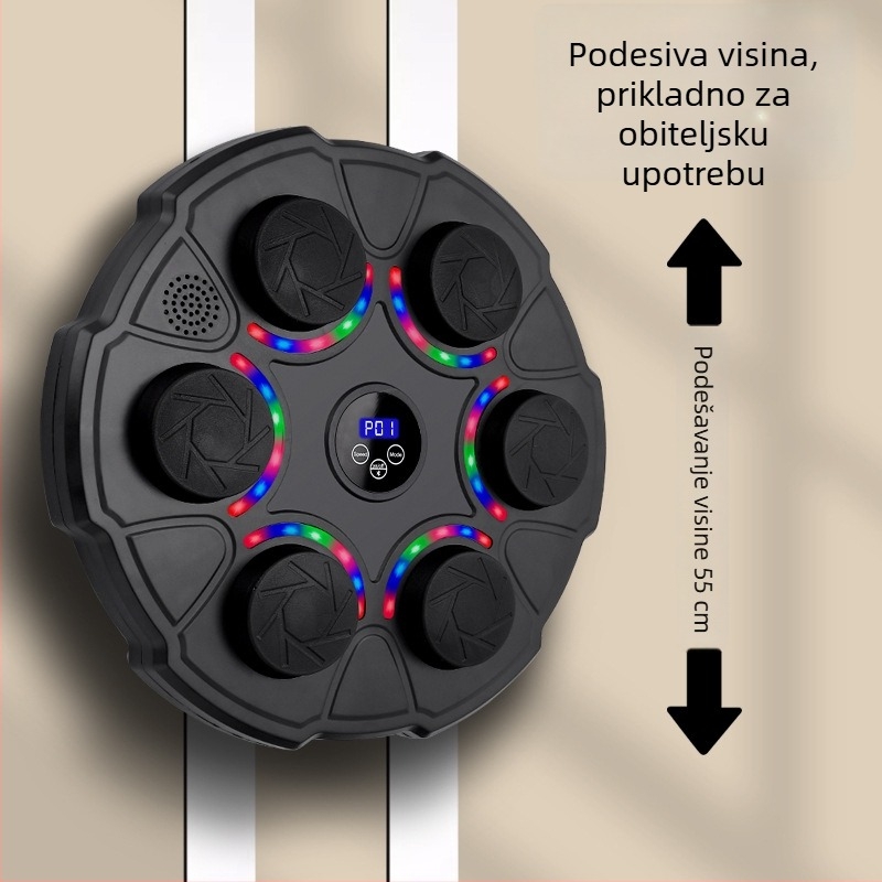 Inteligentni glazbeni boksa cilj za kućnu uporabu, zidni elektronički ciljnik s više boja svjetla