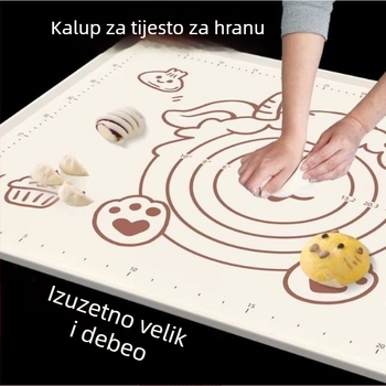 Silikonska podloga za mijesanje tijesta, debela, za razvaljivanje tijesta i pečenje, hranjiva kvaliteta, protuklizna, s dizajnom crtanog lika