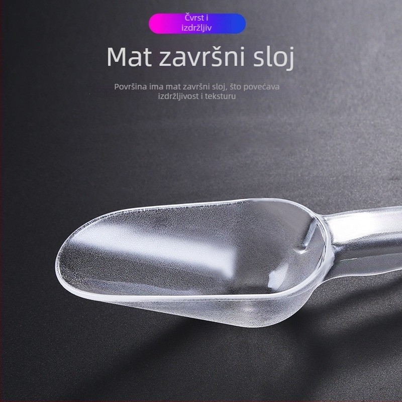 Lopatica za led od akrilne i PC plastike, debeljana, otporna na lom, namijenjena uređajima za led, velika veličina, za brašno i rižu