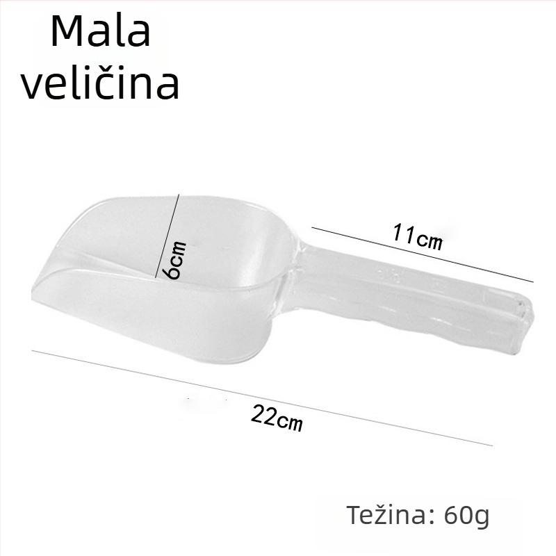 Plastična kuhinjska špatula s prozirnim akrilom, za rižu i brašno